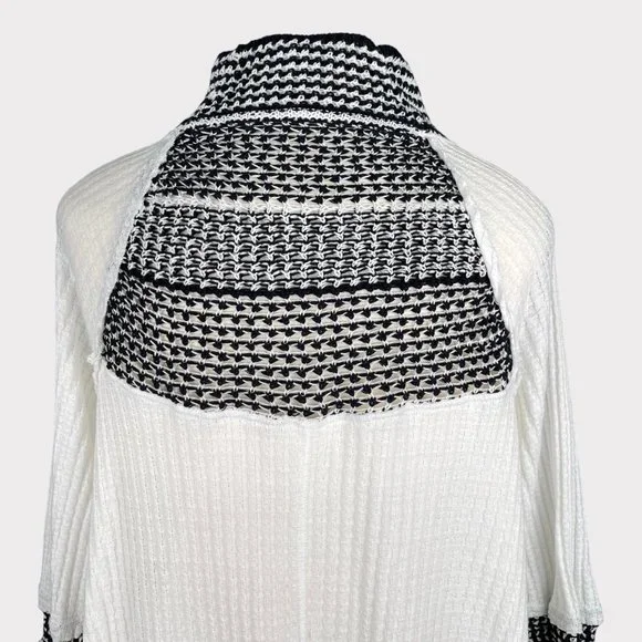 Free People Women's Snow Day Tunic Top Balloon Sleeve Knit Thermal Shirt Size S - Picture 7 of 16